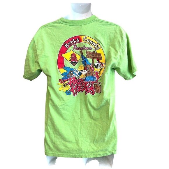 Vintage Men's M Jimmy Buffett T Shirt Parrot Head Club Berks County PA Key West - Picture 4 of 7
